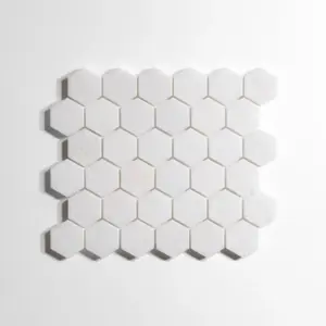 Crystal White Hexagon