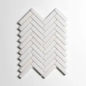 Crystal White Herringbone