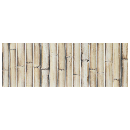 Bamboo Haven Sandy White 5-7/8 in. x 11-7/8 in. Ceramic Wall Tile