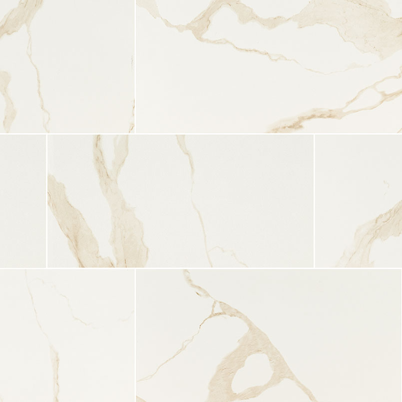 Eden Calacatta Chevron 12X15 Mosaic