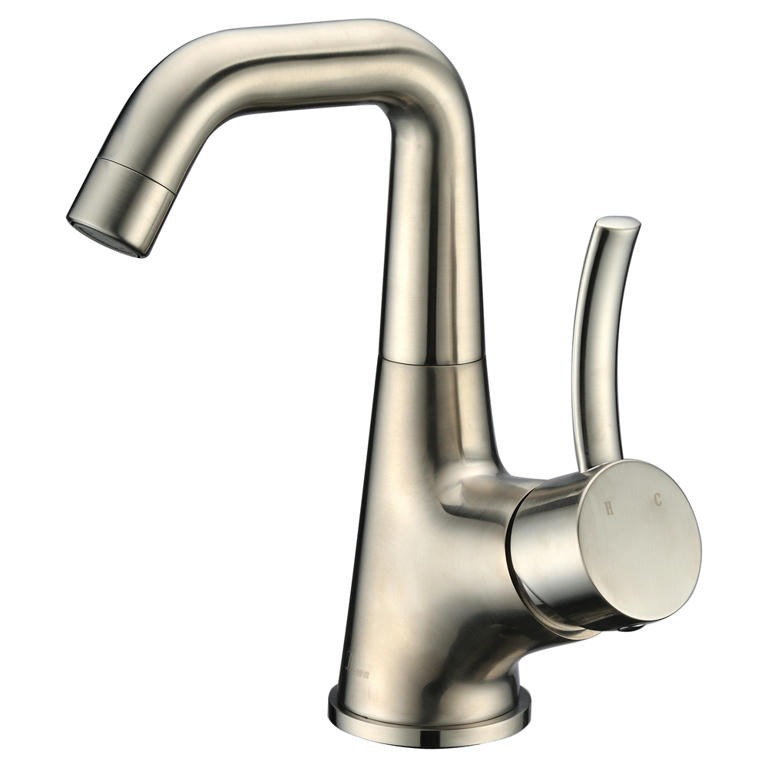 Dawn® Single-lever lavatory faucet, Brushed Nickel (Standard pull-up drain with lift rod D90 0010BN included)