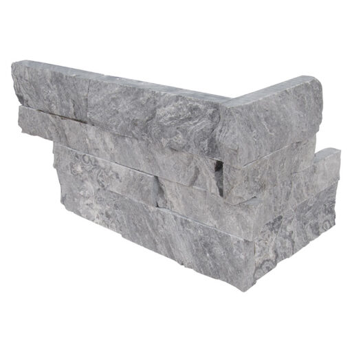 Glacial Grey Marble Ledger Corner