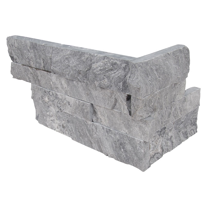 Glacial Grey Marble Ledger Corner