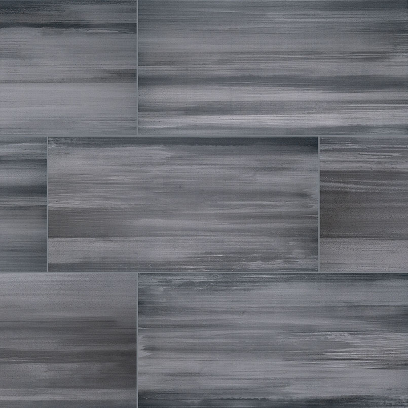 Watercolor Graphite Chevron 12X15 Mosaic