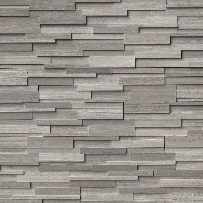 Gray Oak 3D Honed 6X24 Panel