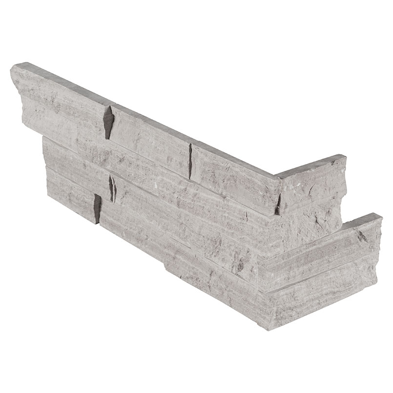 Gray Oak 3D Honed Ledger Corner