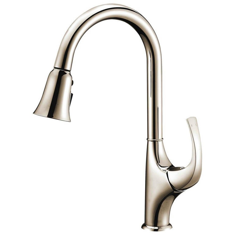 Dawn® Single-lever pull-out spray kitchen faucet, Brushed Nickel
