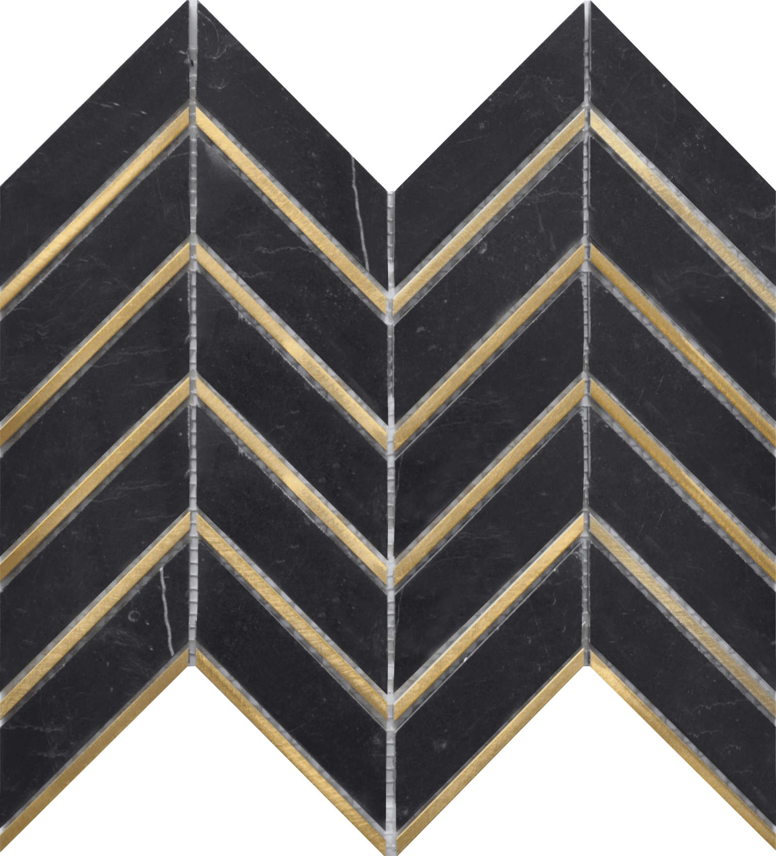 Nero Metal Arrow 10X12 Mosaic
