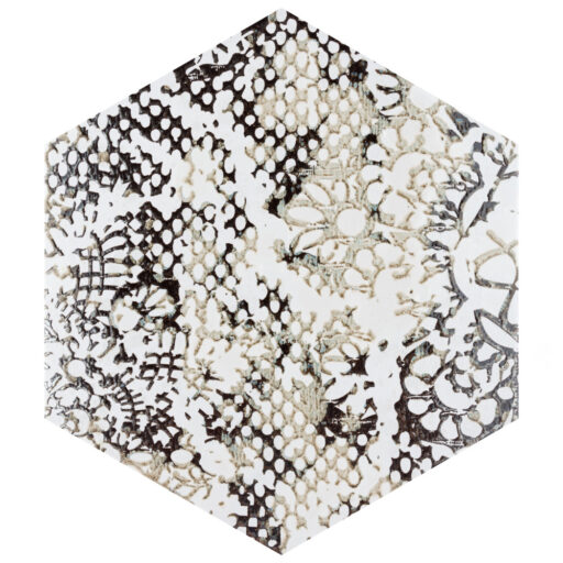 Inedita Hex White 9-7/8 in. x 11-1/4 in. Porcelain Floor and Wall Tile
