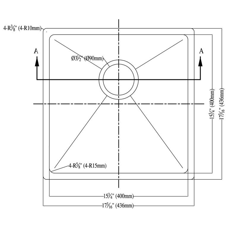 Dawn® Undermount Single Bowl Bar Sink