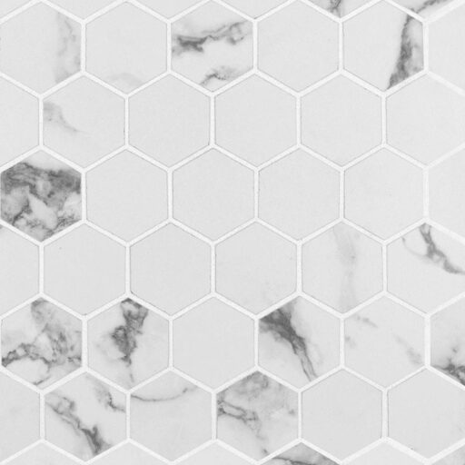 Pietra Statuario 2X2 Hexagon Mosaic