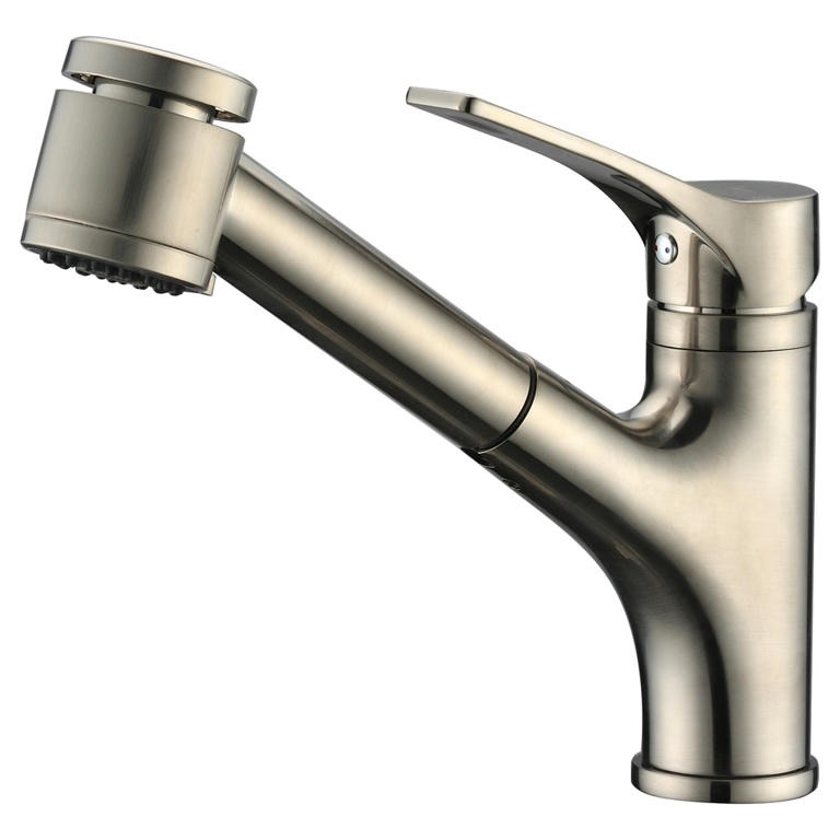 Dawn® Single-lever pull-out spray kitchen faucet, Brushed Nickel