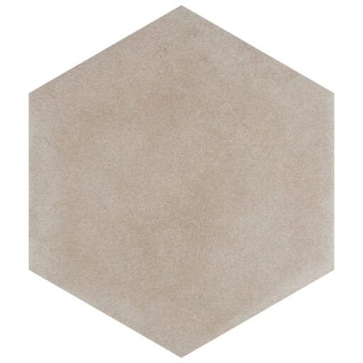 Matter Hex Taupe 7-7/8 in. x 9 in. Porcelain Floor and Wall Tile