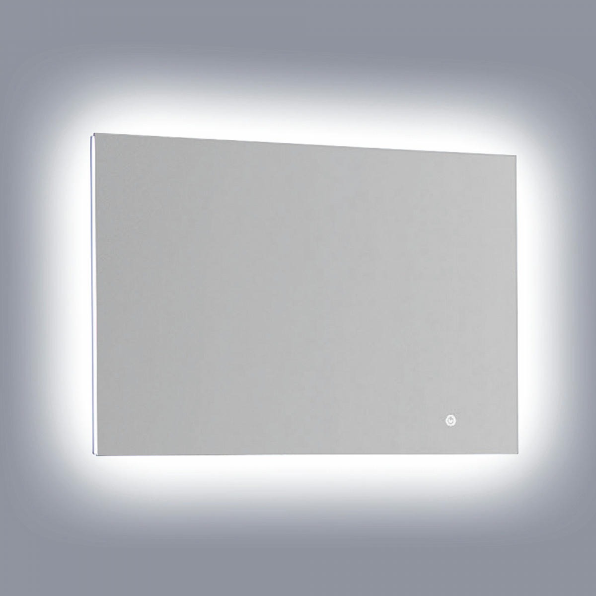 Dawn® LED Back Light Mirror wall hang with matte aluminum frame and IR Sensor (frosted glass for 4 sides)